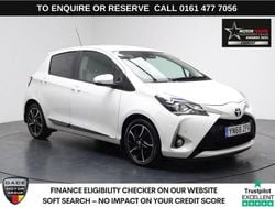 White Used 2018 Toyota Yaris Design Hatchback | £9,480 (Fair price)