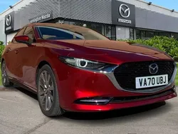 Red Used 2020 Mazda 3 Inclusive Sedan | £16,490 (Fair price)