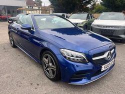 Blue Used 2019 Mercedes C220 AMG line Cabriolet | £17,995 (Super price)