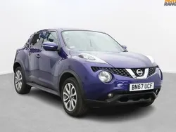 Blue Used 2017 Nissan Juke Tekna SUV | £7,895 (Fair price)