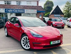 Red Used 2021 Tesla Model 3 Long Range Sedan | £17,495 (Fair price)