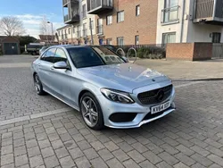 Silver Used 2014 Mercedes C250 AMG line Sedan | £9,750 (Fair price)