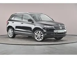 Black magic pearl effect Used 2022 Skoda Karoq SE L SUV | £18,882 (Fair price)