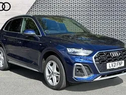 Blue Used 2021 Audi Q5 S-Line SUV | £26,549 (Fair price)