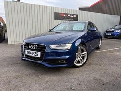 Blue Used 2014 Audi A4 S-Line Sedan | £7,795 (Super price)