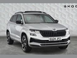 Brilliant silver metallic Used 2024 Skoda Karoq SportLine SUV | £27,000 (Fair price)