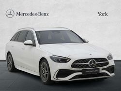 White Used 2024 Mercedes C220 AMG line Estate | £29,795 (Good price)