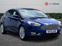 Blue Used 2015 Ford Focus Titanium X Hatchback | £9,850 (Fair price)