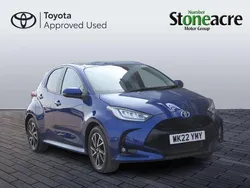 Blue Used 2022 Toyota Yaris Hybrid Design Hatchback | £17,500 (Fair price)