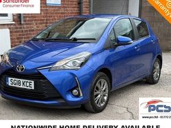Blue Used 2018 Toyota Yaris Hatchback | £7,995 (Fair price)