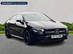 Black Used 2022 Mercedes CLA250e AMG Line Premium Plus Sedan | £27,499 (A bit pricey)