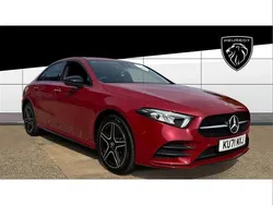 Red Used 2022 Mercedes A250 AMG Line Premium Sedan | £23,936 (Fair price)