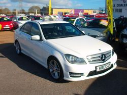 White Used 2013 Mercedes C250 AMG Sedan | £5,995 (Fair price)