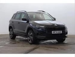 Black magic pearl effect Used 2024 Skoda Karoq SportLine SUV | £27,842 (Fair price)