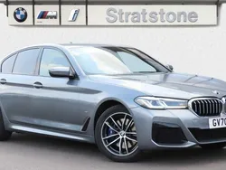 Blue Used 2021 BMW 530e M Sport | £28,292 (Fair price)