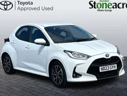 White Used 2023 Toyota Yaris Hybrid Design Hatchback | £17,500 (Good price)