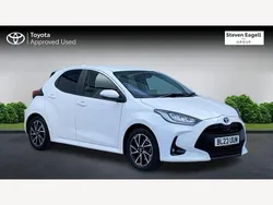White Used 2023 Toyota Yaris Hybrid Design Hatchback | £17,490 (Fair price)