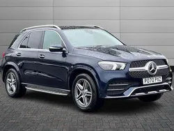 Blue Used 2020 Mercedes GLE350 AMG Line Premium Estate | £43,993 (Expensive)