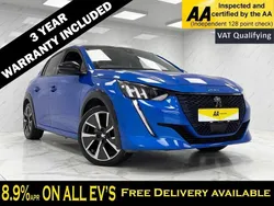 Blue Used 2021 Peugeot e-208 Premium Hatchback | £13,695 (Fair price)