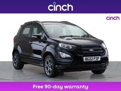 Black Used 2022 Ford Ecosport ST-Line SUV | £11,099 (Fair price)