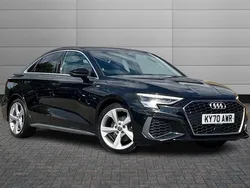 Black Used 2020 Audi A3 S-Line Sedan | £21,295 (Fair price)