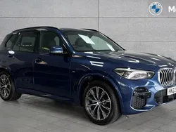 Phytonic blue metallic paint Used 2022 BMW X5 M Sport SUV | £42,608 (Fair price)