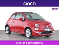 Red Used 2018 Fiat 500 Lounge Hatchback | £7,449 (Fair price)