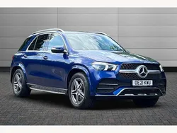 Blue Used 2021 Mercedes GLE350 AMG line SUV | £40,895 (Good price)