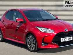 Red Used 2021 Toyota Yaris Hybrid Hatchback | £16,836 (Fair price)