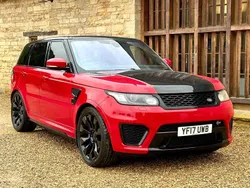 Red Used 2017 Land Rover Range Rover Sport SVR SUV | £33,995 (Super price)