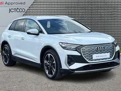 White Used 2025 Audi Q4 e-tron S-Line SUV | £44,664 (Good price)