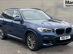 Blue Used 2021 BMW X3 M Sport SUV | £30,718 (Good price)