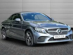 Selenite grey Used 2021 Mercedes C300 AMG line Cabriolet | £26,895 (Fair price)