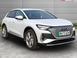 White Used 2024 Audi Q4 e-tron S-Line SUV | £30,390 (Good price)