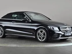Black Used 2020 Mercedes C200 AMG Line Premium Cabriolet | £22,277 (Fair price)