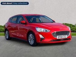 Red Used 2018 Ford Focus Titanium Hatchback | £10,089 (Fair price)