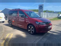 Red New 2025 VW Caddy Maxi California MPV | £39,490 (Expensive)
