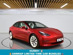 Red Used 2021 Tesla Model 3 Long Range AWD Sedan | £17,799 (Fair price)