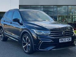 Deep black pearl Used 2023 VW Tiguan R-line SUV | £25,416 (Fair price)