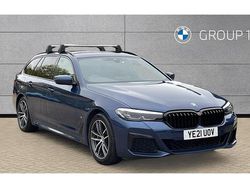 Blue Used 2021 BMW 530e M Sport Estate | £24,449 (Fair price)