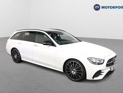 White Used 2022 Mercedes E220 AMG line Estate | £35,999