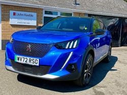 Blue Used 2022 Peugeot e-2008 GT SUV | £14,999 (Fair price)