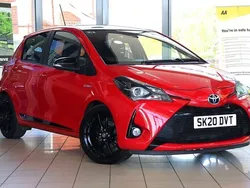Red and black Used 2020 Toyota Yaris Hybrid Sport Hatchback | £13,140 (Fair price)