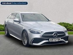 Silver Used 2023 Mercedes C220 AMG Line Premium Estate | £31,452