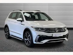 Pure white Used 2021 VW Tiguan R-line SUV | £31,990 (Expensive)