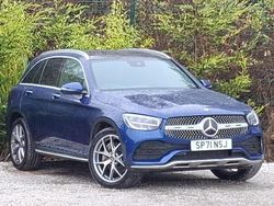 Blue Used 2021 Mercedes GLC300 AMG Line Premium SUV | £33,498 (Fair price)
