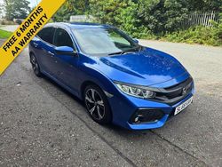 Blue Used 2018 Honda Civic SR Hatchback | £11,595 (Fair price)