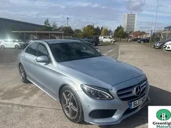 Silver Used 2017 Mercedes C220 AMG line Sedan | £13,852 (Fair price)