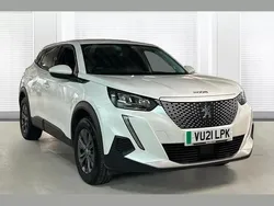 Pearlscent wht Used 2021 Peugeot e-2008 Active Premium SUV | £12,076 (Fair price)