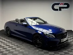 Blue Used 2018 Mercedes C220 AMG line Cabriolet | £18,495 (Fair price)
